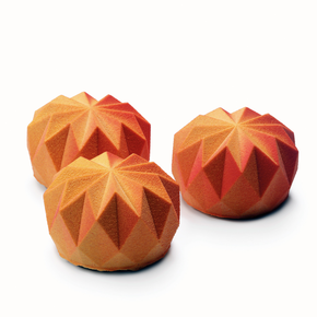 Silikonowa forma do ciastek i monoporcji, origami, 4x 150 ml, 100x380x60 mm | DINARA KASKO, Origami Mini