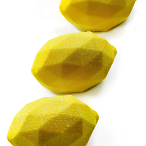 Silikonowa forma do ciastek i monoporcji, cytryna, 5x 150 ml, 100x380x60 mm | DINARA KASKO, Lemon