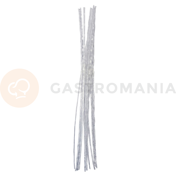 Plastikowe druciki do tworzenia ozdób i łodyg kwiatów, 25 szt. długość 18 cm, białe | PME, 1103PW
