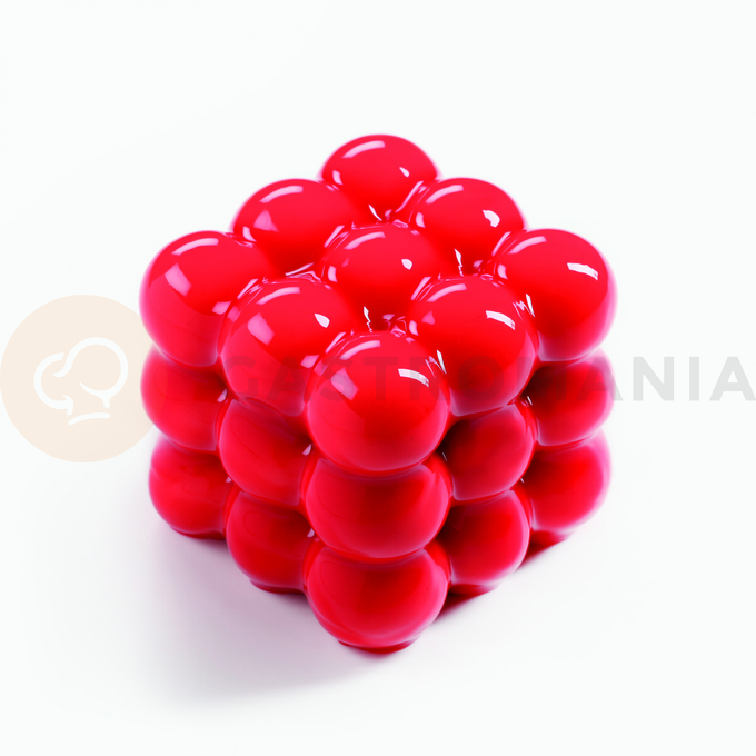 Silikonowa forma do ciastek i monoporcji, kulki magnetyczne, 4x 150 ml, 100x380x60 mm | DINARA KASKO, Spheres Mini