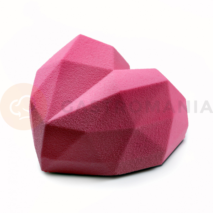 Silikonowa forma do ciastek i monoporcji, serce, 4x 150 ml, 100x380x60 mm | DINARA KASKO, Heart Mini