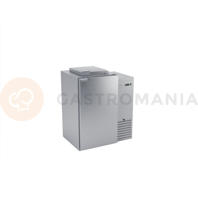 Schładzarka na odpady ze stali nierdzewnej z nieizolowanym dnem i 1 komorą 240 l, 1080x866x1286 mm | DORA METAL, BLO-1240