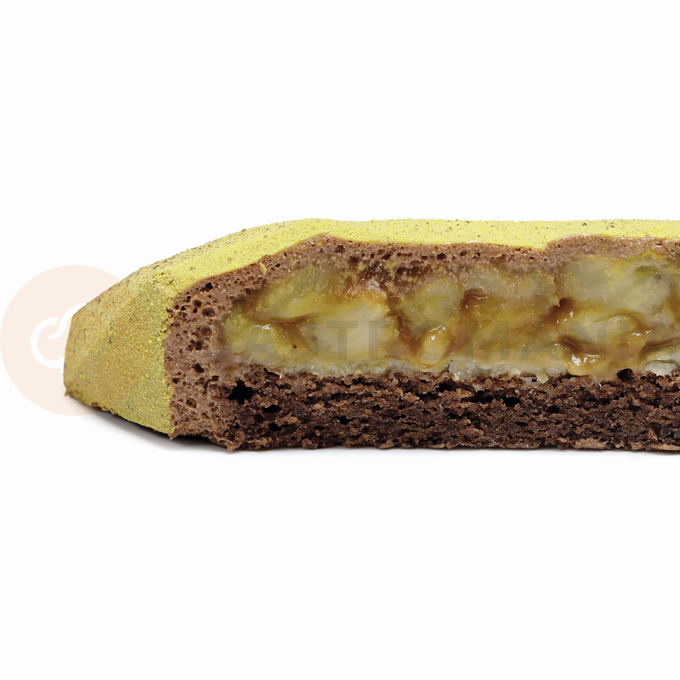Silikonowa forma do ciastek i monoporcji, banan, 4x 110 ml, 100x380x50 mm | DINARA KASKO, Banana