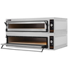 Piec do pizzy elektryczny, sterowanie manualne, piekarniczy modułowy szamotowy, szeroki, 6+6x 40 cm, 4+4x 600x400 mm, 1540x985x750 mm | RESTO QUALITY, BAKE 66/L