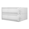 Piec do pizzy elektryczny, sterowanie manualne, piekarniczy modułowy szamotowy, 6+6x 40 cm, 4+4x 600x400 mm, 1130x1400x750 mm | RESTO QUALITY, BAKE 66