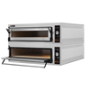 Piec do pizzy elektryczny, sterowanie manualne, piekarniczy modułowy szamotowy, 6+6x 40 cm, 4+4x 600x400 mm, 1130x1400x750 mm | RESTO QUALITY, BAKE 66