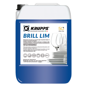 Profesjonalny płyn nabłyszczający do zmywarek 5 kg | KRUPPS, BRILL LIM
