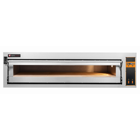 Piec do pizzy elektryczny, sterowanie elektroniczne, piekarniczy modułowy szamotowy, szeroki, 6x 40 cm, 4x 600x400 mm, 1540x985x410 mm | RESTO QUALITY, BAKE D6/L