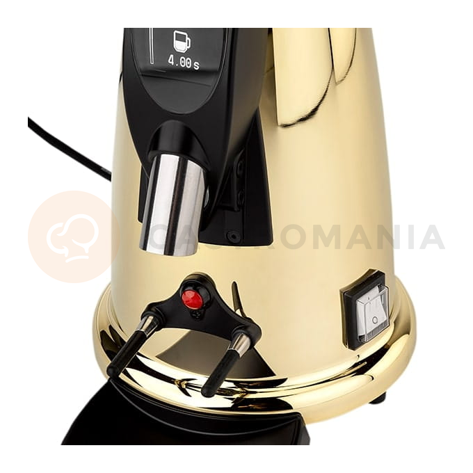 Automatyczny młynek do kawy, żarnowy, 1 kg, 194x308x430 mm, aluminiowy korpus, mosiężne wykończenia | ELEKTRA, MXDO