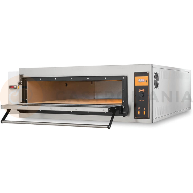 Piec do pizzy elektryczny, sterowanie elektroniczne, piekarniczy modułowy szamotowy z podwyższaną komorą, 4x 40 cm, 2x 600x400 mm, 1130x985x500 mm | RESTO QUALITY, BAKE D4H