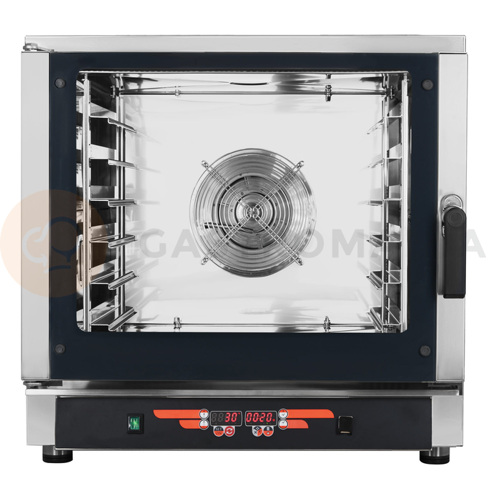 Piec konwekcyjno-parowy, 6xGN1/1, 6x 600x400 mm, sonda, 9 programów, 7,65 kW, 840x910x830 mm | RESTO QUALITY, FED06