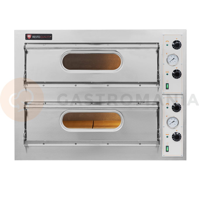 Piec do pizzy dwukomorowy elektryczny, 8x 33 cm, 930x810x710 mm | RESTO QUALITY, One 44