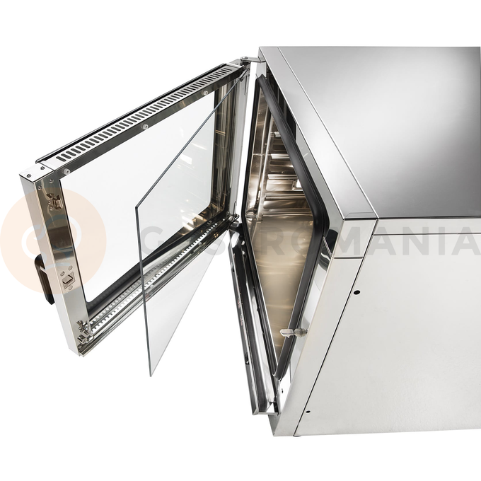 Piec konwekcyjno-parowy, 5xGN1/1, 5x 600x400 mm, sonda, 9 programów, 6,45 kW, 840x910x750 mm | RESTO QUALITY, FED05