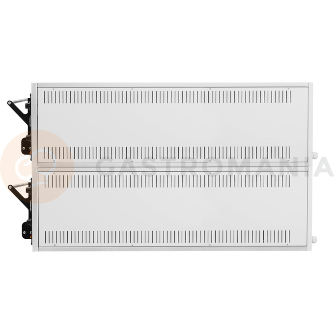 Piec do pizzy elektryczny, sterowanie manualne, piekarniczy modułowy szamotowy, 6+6x 40 cm, 4+4x 600x400 mm, 1130x1400x750 mm | RESTO QUALITY, BAKE 66