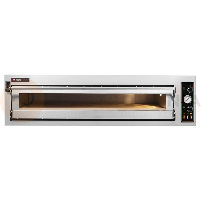 Piec do pizzy elektryczny, sterowanie manualne, piekarniczy modułowy szamotowy, szeroki, 6x 40 cm, 4x 600x400 mm, 1540x985x410 mm | RESTO QUALITY, BAKE 6/L