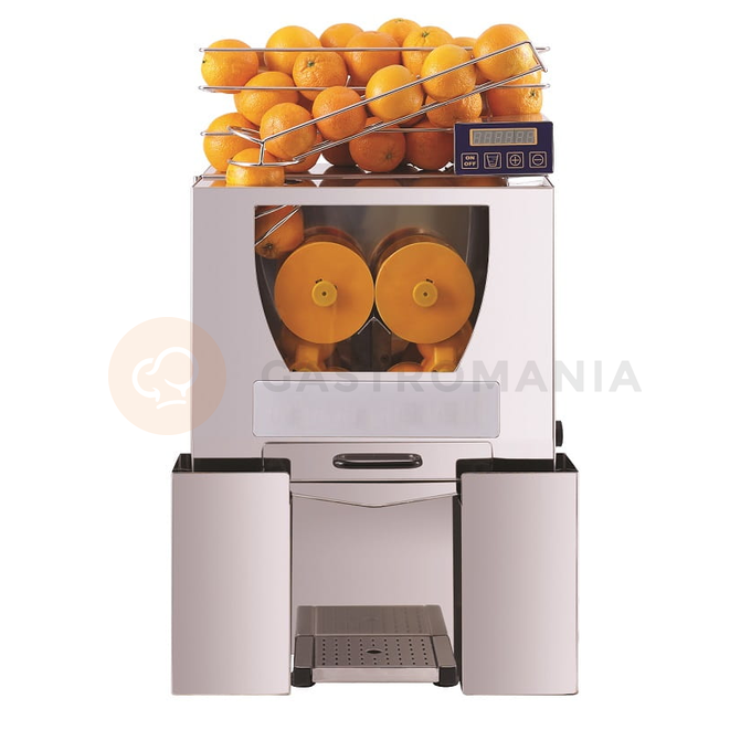 Automatyczna wyciskarka do pomarańczy z cyfrowym licznikiem owoców i panelem sterowania, automatyczny podajnik 12 szt., 20-25 szt./min., 470x370x735 mm | RESTO QUALITY, F-50C
