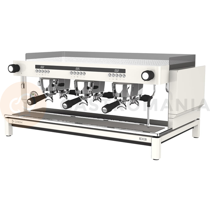 Ekspres do kawy 3-grupowy, biały, 17,5 l, 4,35 kW, 990x575x465 mm | CREM, Top Version EX3 3GR W PID