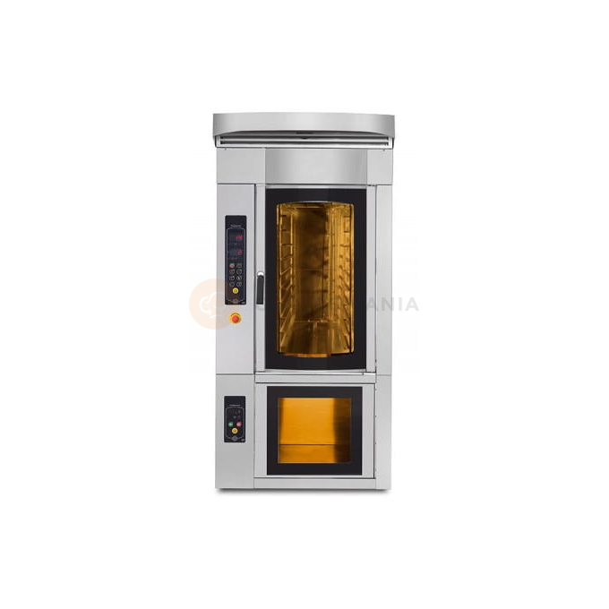 Piec piekarniczy elektryczny, modułowy, obrotowy, 10x 400x600 mm, 25,5 kW, 1000x1400x1455 mm | RESTO QUALITY, PM-D-10