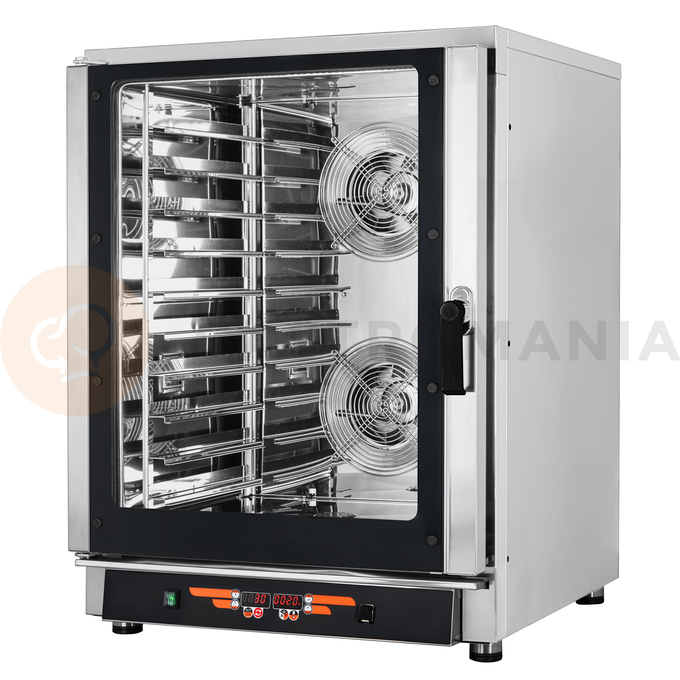 Piec konwekcyjno-parowy, 10xGN1/1, 10x 600x400 mm, sonda, 9 programów, 12,7 kW, 840x910x1150 mm | RESTO QUALITY, FED10