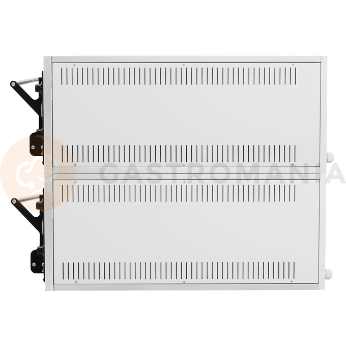 Piec do pizzy elektryczny, sterowanie manualne, piekarniczy modułowy szamotowy, 4+4x 40 cm, 2+2x 600x400 mm, 1130x985x750 mm | RESTO QUALITY, BAKE 44