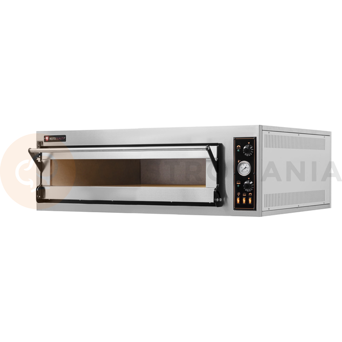 Piec do pizzy elektryczny, sterowanie manualne, piekarniczy modułowy szamotowy, 4x 40 cm, 2x 600x400 mm, 1130x985x410 mm | RESTO QUALITY, BAKE 4