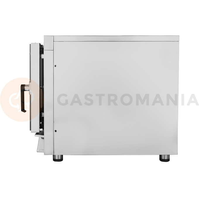 Piec konwekcyjno-parowy, 5xGN1/1, 5x 600x400 mm, sonda, 9 programów, 6,45 kW, 840x910x750 mm | RESTO QUALITY, FED05