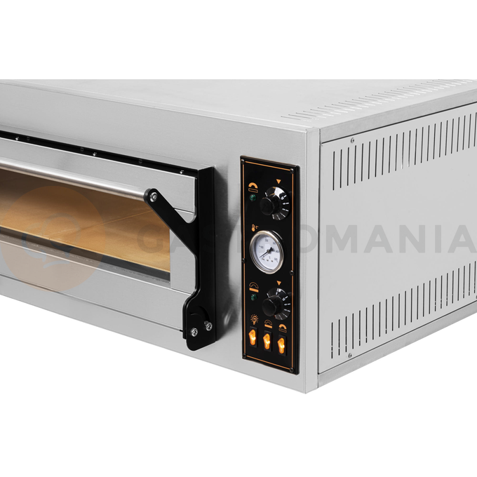 Piec do pizzy elektryczny, sterowanie manualne, piekarniczy modułowy szamotowy, 4x 40 cm, 2x 600x400 mm, 1130x985x410 mm | RESTO QUALITY, BAKE 4