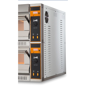 Piec do pizzy elektryczny, dwukomorowy, sterowanie elektroniczne, 12x 36 cm, 950x1265x710 mm | RESTO QUALITY, TOP D 66 XL