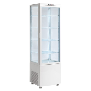 Witryna chłodnicza, cukiernicza, LED, 235 l, biała, 515x485x1690 mm | RESTO QUALITY, RTC237WE