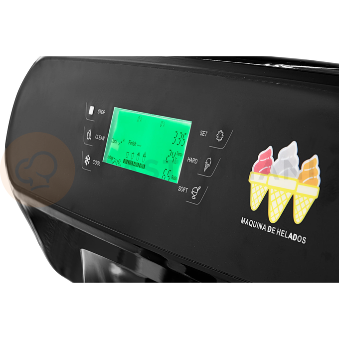 Maszyna do lodów włoskich, automat do lodów soft, 2 smaki + mix, nocne chłodzenie, wolnostojąca, 2x 5,8 l, 540x690x1425 mm | RESTO QUALITY, RQX208CR