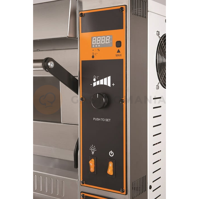 Piec do pizzy elektryczny, jednokomorowy, sterowanie elektroniczne, 4x 36 cm, 950x905x395 mm | RESTO QUALITY, TOP D 4 XL