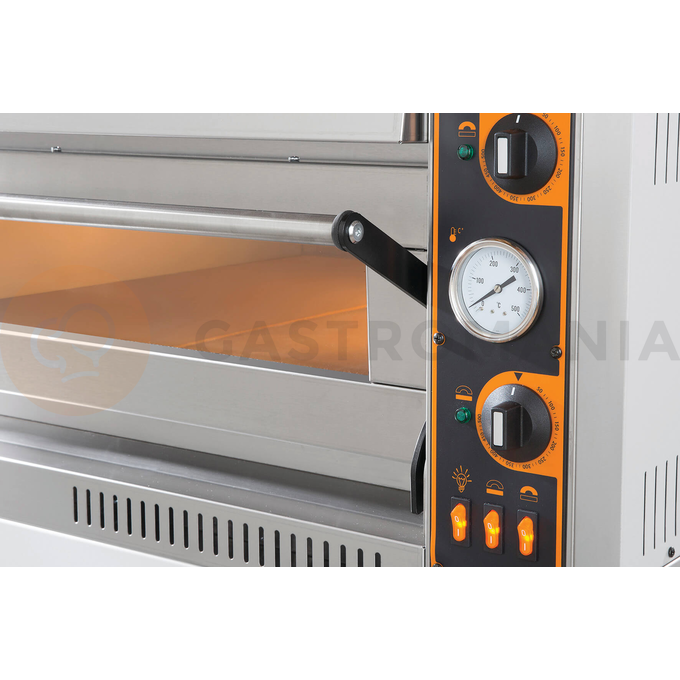 Piec do pizzy elektryczny, dwukomorowy, sterowanie manualne, 8x 36 cm, 950x905x710 mm | RESTO QUALITY, TOP 44 XL