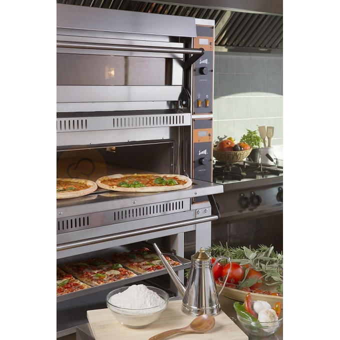 Piec do pizzy elektryczny, jednokomorowy, sterowanie elektroniczne, 4x 36 cm, 950x905x395 mm | RESTO QUALITY, TOP D 4 XL