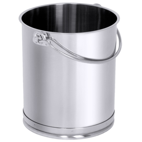 Pojemnik nierdzewny na płyny lub żywność z pierścieniem bez pokrywy, 10 l, średnica 240 mm | CONTACTO, 3005/010