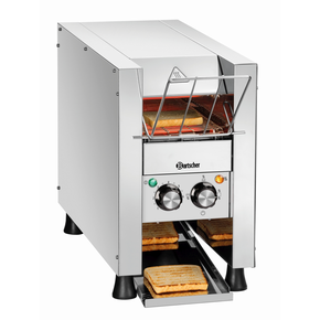 Toster przelotowy o wydajności 90 tostów / h, 655x235x395 mm | BARTSCHER, Mini-XS