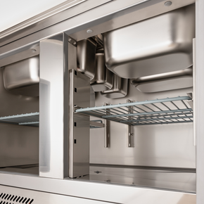 Stół chłodniczy 3 drzwiowy sałatkowy, 368 l | STALGAST, 832139