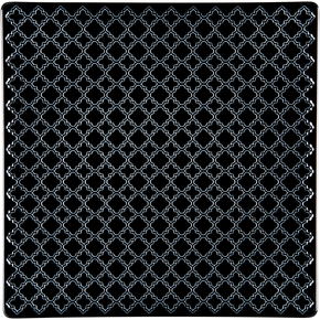 Talerz płytki, kolor czarny, 305x305 mm | LUBIANA, Marrakesz