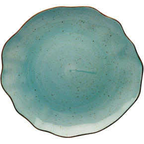 Talerz płytki, kolor morski, 330 mm | LUBIANA, Stone Age