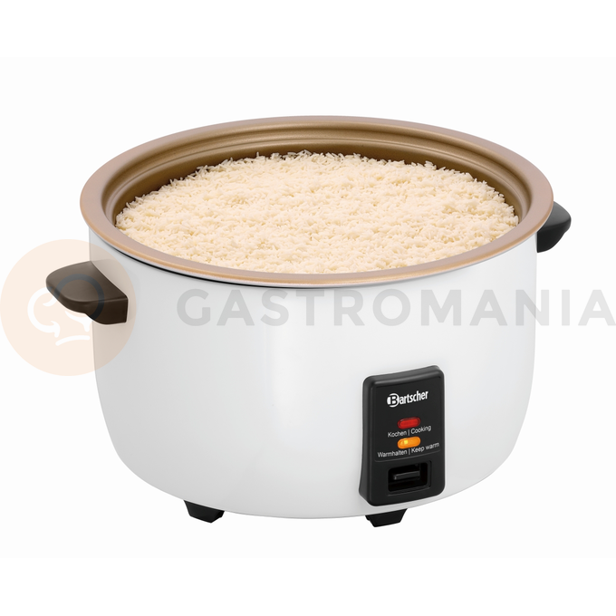 Urządzenie do gotowania ryżu 12 l, białe, 500x440x370 mm | BARTSCHER, 150538