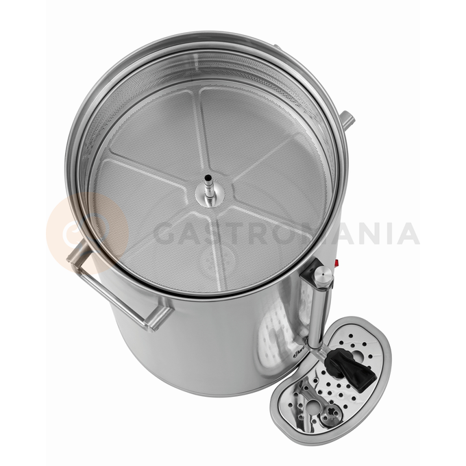 Ekspres przelewowy do kawy, filtr okrągły, 13,2 l, 370x360x533 mm | BARTSCHER, Silver 1300