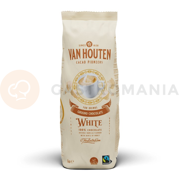 Czekolada na gorąco biała w proszku 100%, 1 kg | VAN HOUTEN, VM-54625-V17