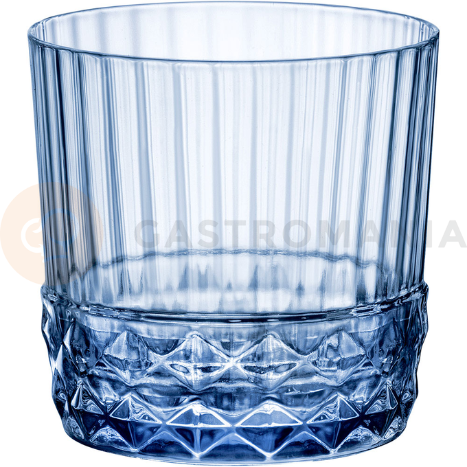 Szklanka niska, sapphire blue, 300 ml | BORMIOLI ROCCO, America' 20 s