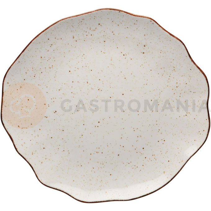 Talerz płytki, kolor beżowy, 330 mm | LUBIANA, Stone Age