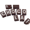 Forma do pralin i czekoladek - napis I love chocolat, 10x 88 ml - SF173 Chocolat | SILIKOMART, EasyChoc
