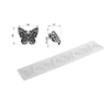 Mata silikonowa do koronek, motyl 80x400x1 mm | SILIKOMART, TRD02 Butterfly