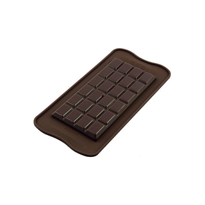 Forma do pralin i czekoladek - tabliczka czekolady, 115x77x9 mm, 92 ml - SCG36 Classic Choco Bar | SILIKOMART, EasyChoc 3D Choco