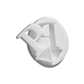 Forma silikonowa do masy cukrowej w kształcie litery P - SLK098, 50x30 mm | SILIKOMART, SugarFlex