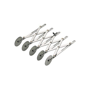 Nóż do cięcia ciasta ze stali nierdzewnej, 60x233x58 mm - 5 ostrzy regularnych | SILIKOMART, 43.451.99.0001