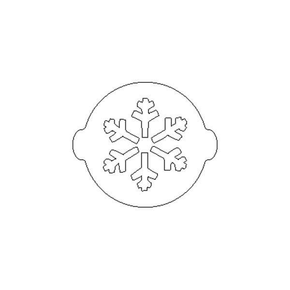 Plastikowy szablon do zdobienia, płatek śniegu - ACC067 | SILIKOMART, 70.010.99.0060