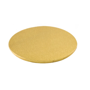 Podkład pod ciasto i torty okrągły złoty - 20 cm | SILIKOMART, Cake Cardboard Drums Round